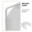 1Set Plastic Kattenbak Omheining Spatscherm Thuis Wit PP 5