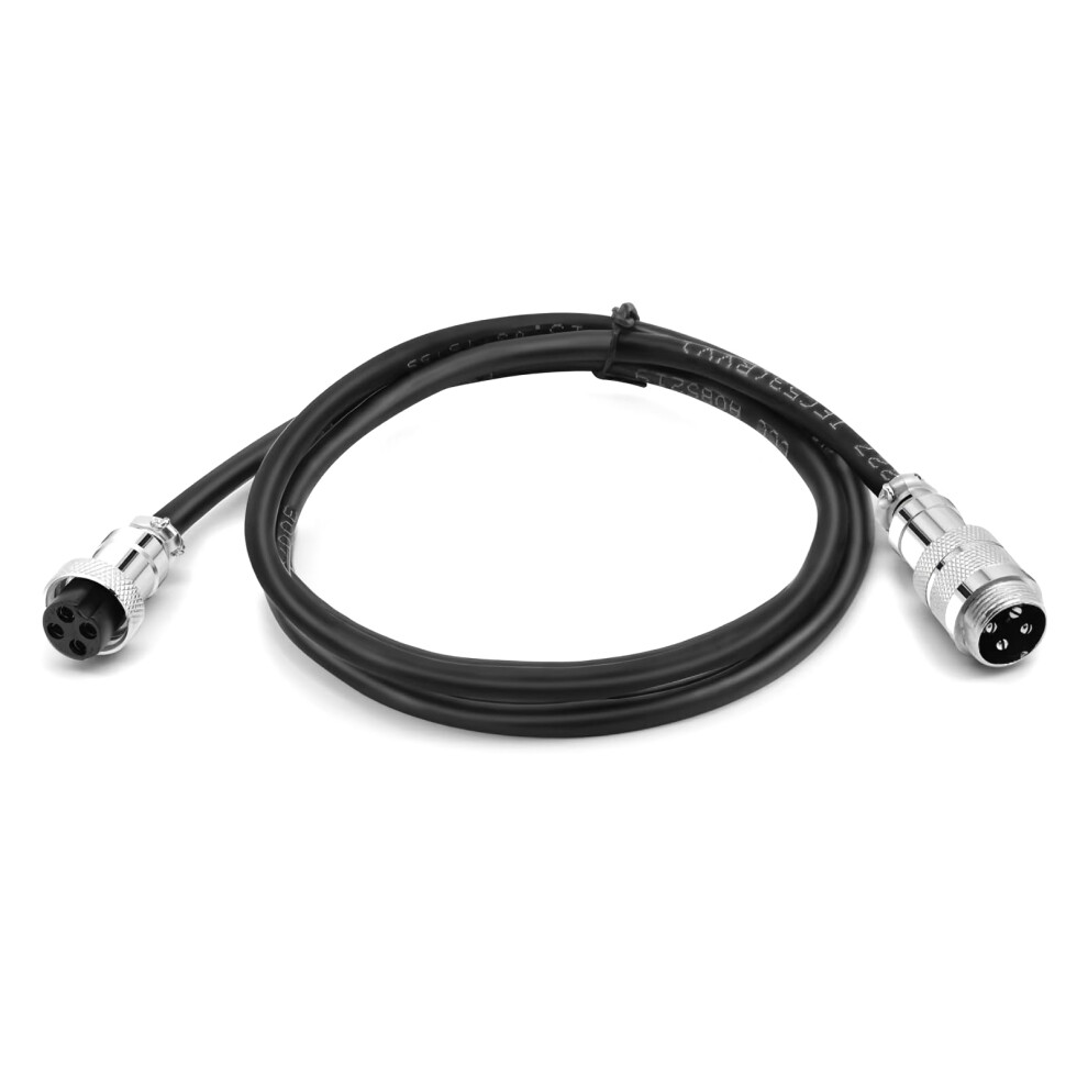 Gx20 4 Pin Aviation Connector Cable 0.5M 18Awg Female To Male Metal Plug 7A 250V AntiâVibration Threaded Lock 9073542716723