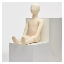 Flexible Sitting Child Mannequin with Bendable Arms and Legs, 1 Year Old Full Body Kids Display Dummy