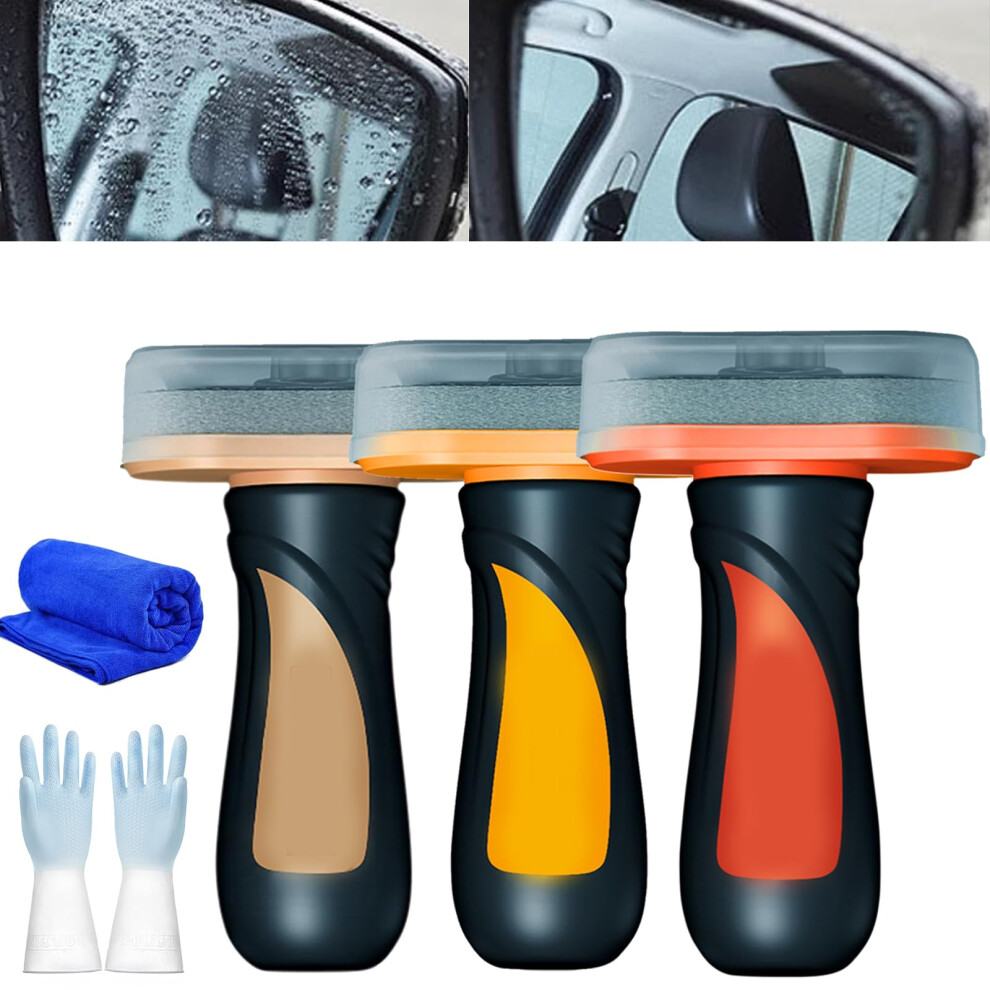 Glass Coating For Windshield 3Pcs Set, Waterrepellent Polish Kit For Clear Rain Visibility And Longlasting Protection 9073542716822