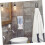 Small White Storage Organizer Set, Compact Plastic Storage Bin for Kitchen and Bathroom, 2pcs 2