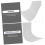 Small White Storage Organizer Set, Compact Plastic Storage Bin for Kitchen and Bathroom, 2pcs 3