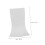 Small White Storage Organizer Set, Compact Plastic Storage Bin for Kitchen and Bathroom, 2pcs 4
