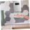 Small White Storage Organizer Set, Compact Plastic Storage Bin for Kitchen and Bathroom, 2pcs 5