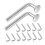 Pallet Rack Safety Pins 50Pack Galvanized Locking Pins Secure Beam Lock for Warehouse Shelving 1
