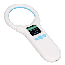 Animal Microchip Scanner with DualFrequency Tag Reading, OLED Display, 500Tag Memory for ISO11784/11785