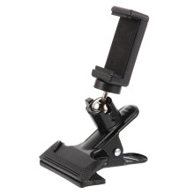 Guitar Phone Holder 360 Rotation Headstock Clamp for Live Streaming Teaching Recording