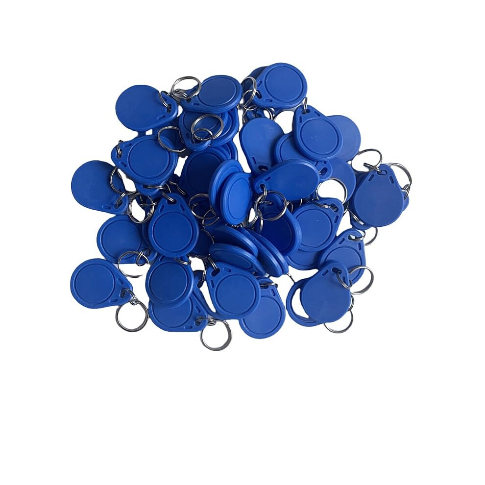 100Pcs 13.56Mhz Nfc Key Fob Tags Iso14443a Rfid For Hotel Door Locks Blue 9092120749052
