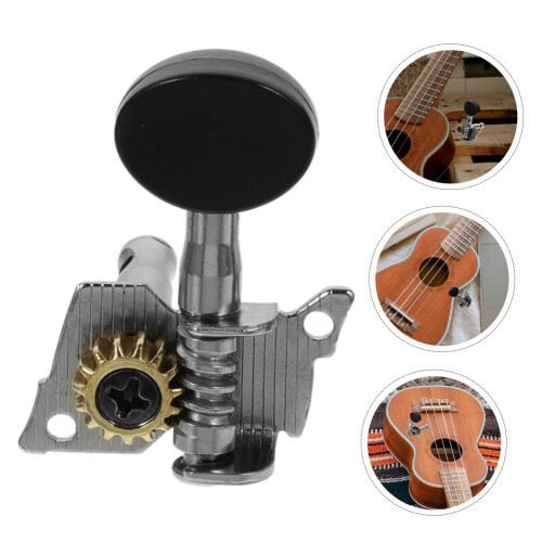 Ukulele Tuning Pegs with Secure Locking Mechanism, Vintage Style 4 String Replacement Tuners 1