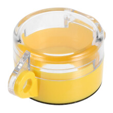 Lockable Emergency Stop Button Cover with Transparent Safety Guard for Accidental Press Prevention
