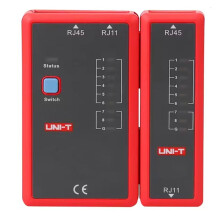 UNIT UT681L RJ45 RJ11 Cable LAN Tester Network Cable Telephone Dual-Use Tester LED Status Display NC Repair Tool