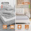 4PCS Replacement Adjustable Strips for Bedsheet Holder, Replacement Straps Compatible with Most Lock Sheet Holders 7