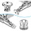 5 Pcs Airbrush Needle-Caps Replacement Universally Applicable Airbrush Tips Accessories for Different Spraying Effects 3