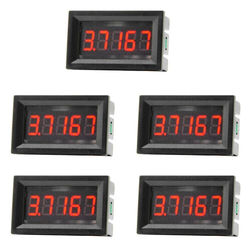 5X Digital 0.56inch LED Display 5 Bits  0-33.000V Voltmeter Voltage Meter Tester 1