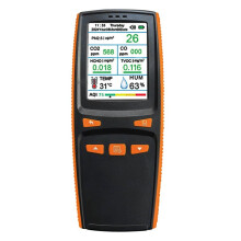 9-in-1 Luchtkwaliteitsmonitor CO/CO2/PM2.5/HCHO/TVOC met Gegevensopslag en Downloadondersteuning
