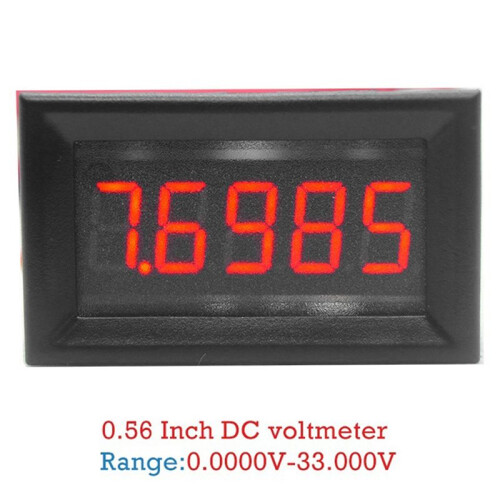 3X Digital 0.56inch LED Display 5 Bits  0-33.000V Voltmeter Voltage Meter Tester 2
