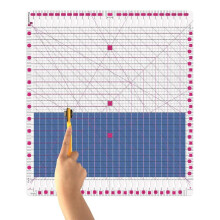 Quiltlineal, 12,5 X 12,5 Zoll, Schlitzlineale zum Quilten und Nähen, Quiltstreifenlineale für Präzises Schneiden Von Stoffen