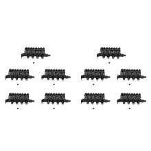 10X Pc 8 Kanäle Fächer Hub 4 Knopf Lüfter Dreh Zahl Regler für Cpu Fall Hdd Vga Pwm Lüfter Pci Halterung Leistung Durch 12 V Lüfter Steuerung