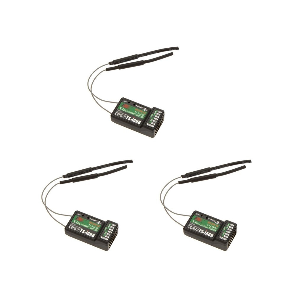 3X Flysky 2.4G Fs-Ia6b 6 Ch Receiver Ppm Output With Ibus Port Compatible Flysky I4 I6 I10 Transmitter 6032238767121
