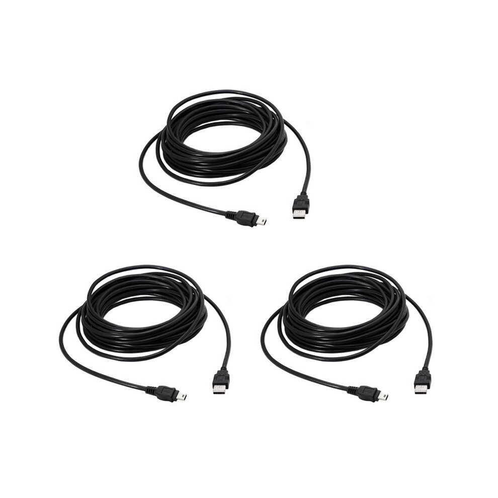 3Pcs 10 Ft For Ps3 Usb Cable Controller Charging Cord For 3 Wireless Dualshock Sixaxis Cechzc2u 6032481398110