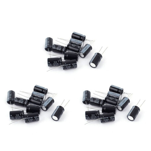 30Pcs 25V 2200UF Through Hole Aluminium Electrolytic Capacitor 13x20mm
