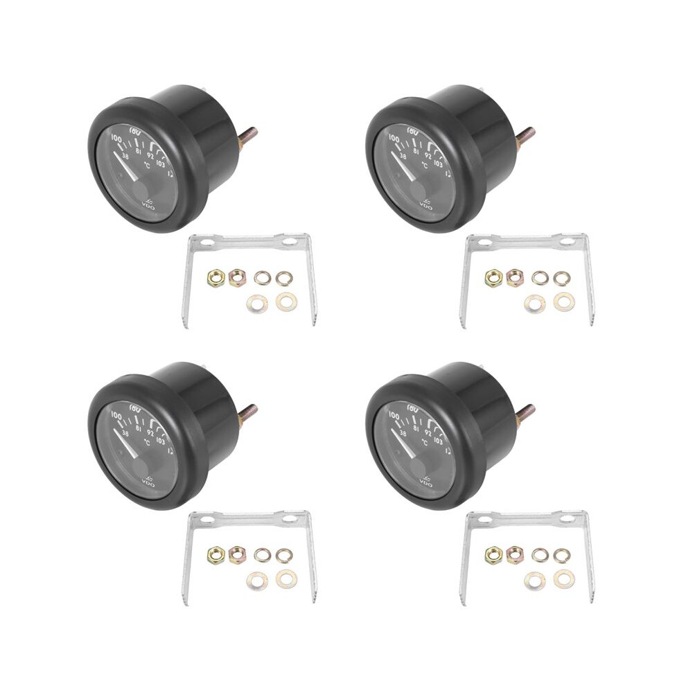 4X Vdo Water Temperature Gauge Electromagnetic Water Temperature Gauge 38-120C/100-250F 24V 6032651009440
