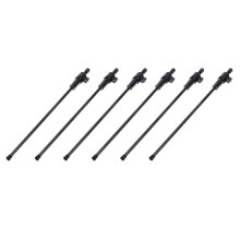 6-Pkg Strong Black Carbon Fiber Cello Endpin 3/4 & 4/4 Cello Parts