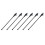 6 - Pkg Starke Schwarze Kohlefaser Cello Endpin 3/4 & 4/4 Cello Teile 1