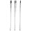 3X Stainless Stahl Doppelseitenmaßlineal 60Cm, Silber 1