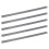 5pcs 60cm Stainless Metal Measuring Straight Ruler 1