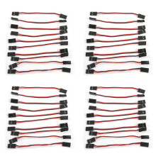 40Pcs 10cm Servo Extension Lead Wire Cable MALE to MALE