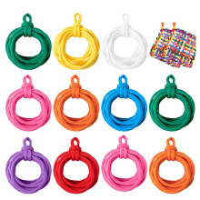 576 Sztuk Loom Potholder Pętle Tkackie Pętle Krosna Tkackie Pętle RzemieśLnicze z Wieloma Kolorami dla Majsterkowiczów Materiały RzemieśLnicze
