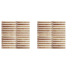 52 Pcs Vinyl Record Dividers Wooden Record Dividers Alphabetical A-Z Vinyl Record Storage Dividers Record Holder