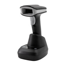 Handheld Barcode Scanner QR Code Wireless 1D 2D Barcode Reader with Base for Supermarkets