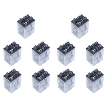 10X JQX-13F LY2 Bobine  12V DPDT A 8 Broches Relais Electromagnetique LED Verte