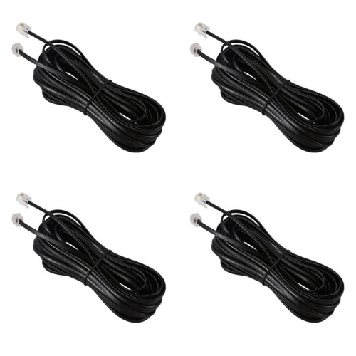 4X RJ11 6P4C Telefonkabelkabel ADSL Modem 10 Meter 1