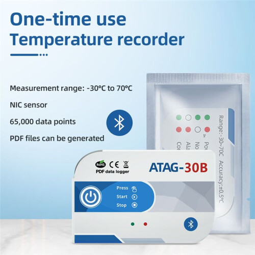 USB  Temperature Data Logger 65000 Points Internal Sensor High Precision TEMP Recorder for Cold Chain 1