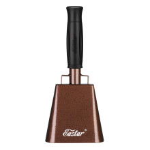 Cowbell with Handle, 7 Inch Copper Maroon Cheering Noise Maker for Sports Events and Pep Rallies