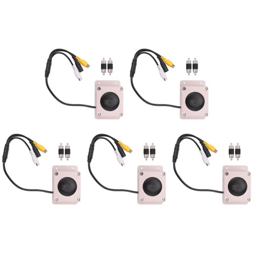 5X Microphone Speaker Device for Security Camera Outdoor Waterproof for IP Camera Audio Recording Two Way
