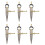 6X Leather  Rotating  Tool Diy Wing Divider Adjustable Steel Leather  Making Rotating Tool 1