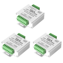 3X Kontroler Wzmacniacza TaśMy LED RGB / RGBW 5050 WspółPracuje z TaśMą LED 4Pin / 5Pin DC12V / DC24V 5050SMD