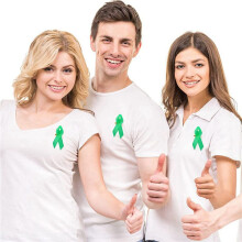 400 Pezzi Nastro di Consapevolezza Nastro di Raso Spille da Bavero Nastri in Tessuto con Spille da Balia per Donna Uomo (Verde)