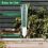 Pluviômetro Externo com Capacidade de 5 Polegadas, Escala Ampliada e Números para Jardim, Pátio e Quintal, Pacote com 2, Verde 6