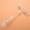 4pcs 6.5 Inch Height Transparent Plastic Double Clips Adjustable  Sign Card Display Holder 5