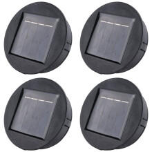 4X Garden Solar Powered Replacement Round LED Light Box Solar Battery Box Solar Cells Li-Ion Battery Charger