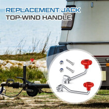 Trailer Jack Handles Replacement Crank Accessories Fits Most Trailer Jacks,Comes with Bolt Nut Spacers