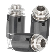 1/4 Inch Female Stereo Panel Mount Jack for Guitar Microphone Pedalboard Mixer DIY Audio