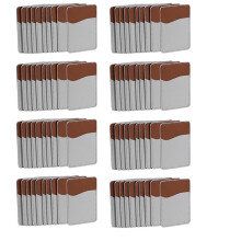 80 PièCes SéRies Sublimation Portefeuille de TéLéPhone Vierges - Porte-Cartes en Cuir PU pour L'ArrièRe Du TéLéPhone Coller sur Android