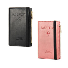 2 PièCes Portefeuille de Porte-Cartes Multifonction DéMagnéTisation Rfid Porte-Documents Livre de Passeport
