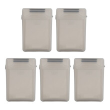 5pcs 3.5 inch IDE HDD Hard Drive Disk Plastic Storage Box Case Enclosure Cover Gray